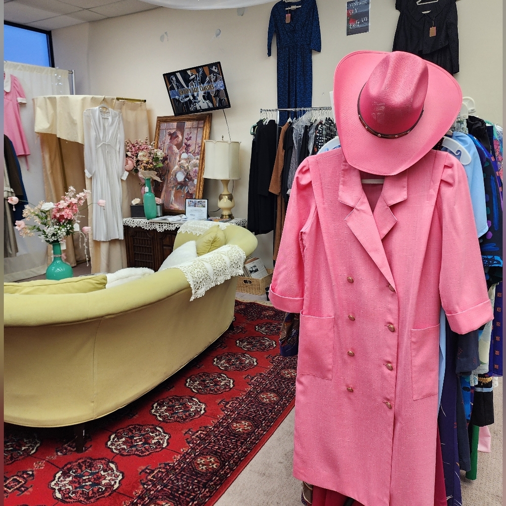 Vintage 80s Pink Dress